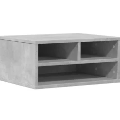 vidaXL Printerkastje 49x40x22,5 cm bewerkt hout betongrijs