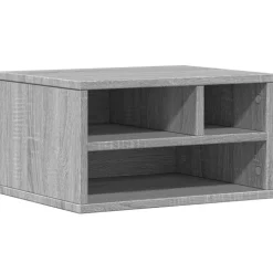 vidaXL Printerkastje 40x32x22,5 cm bewerkt hout grijs sonoma eiken