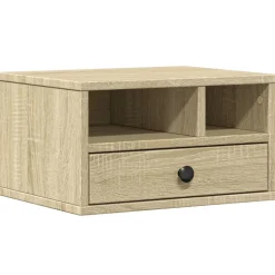 vidaXL Printerkastje 40x32x22,5 cm bewerkt hout sonoma eikenkleurig