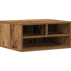 vidaXL Printerstand met opslag Oudhout 49 x 40 x 22.5 cm Bewerkt hout