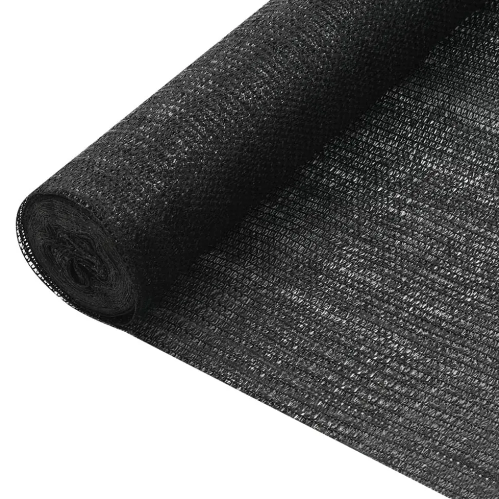 vidaXL Privacynet 75 g/m² 1,2x10 m HDPE zwart