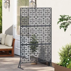 vidaXL Privacyscherm Antraciet 100 x 50 x 180 cm Staal