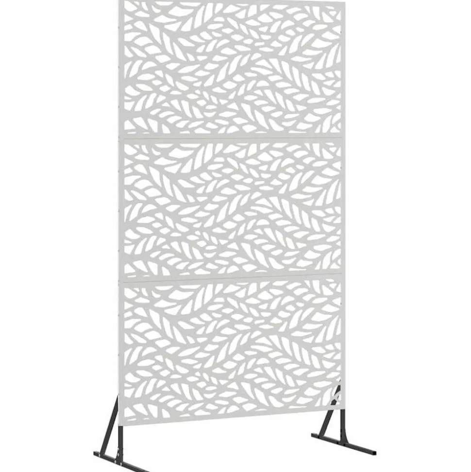 vidaXL Privacyscherm Grijs 100 x 50 x 180 cm Staal