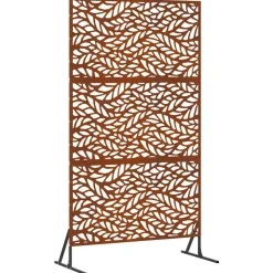 vidaXL Privacyscherm Grijs 100 x 50 x 180 cm Cortenstaal