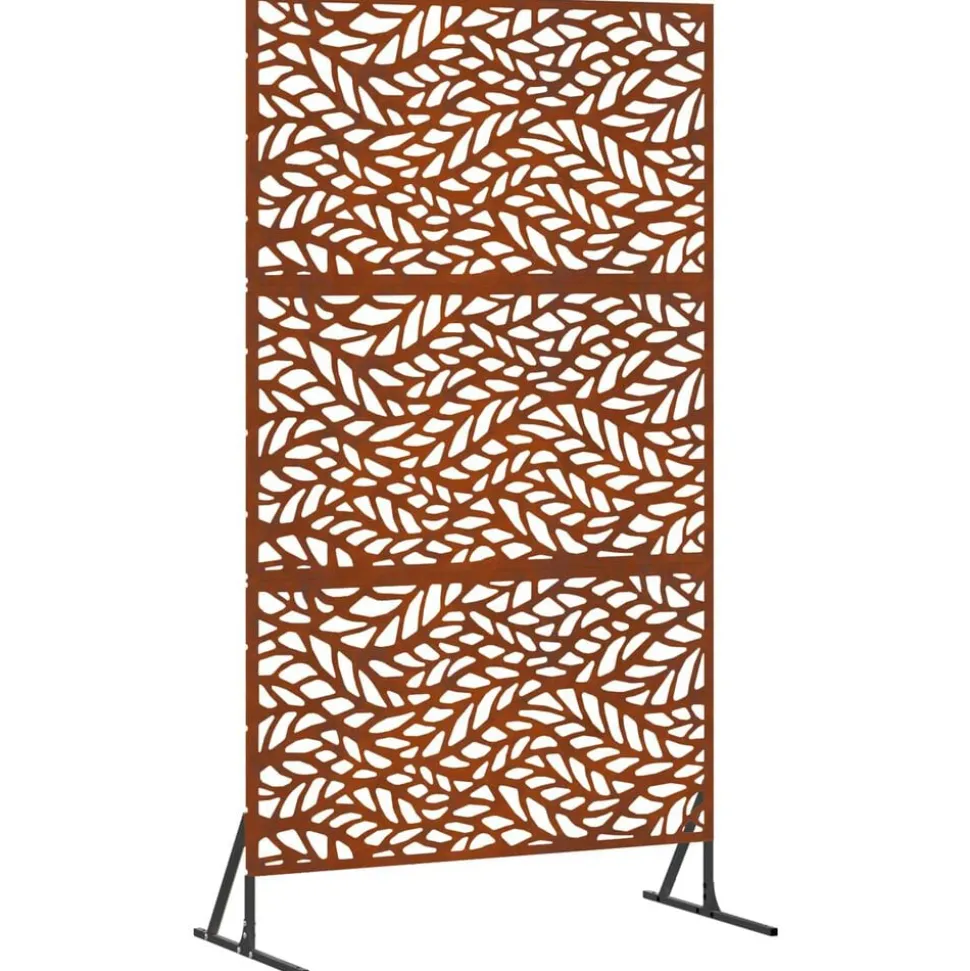 vidaXL Privacyscherm Grijs 100 x 50 x 180 cm Cortenstaal