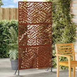 vidaXL Privacyscherm Grijs 100 x 50 x 180 cm Cortenstaal