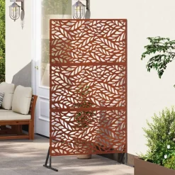 vidaXL Privacyscherm Grijs 100 x 50 x 180 cm Cortenstaal
