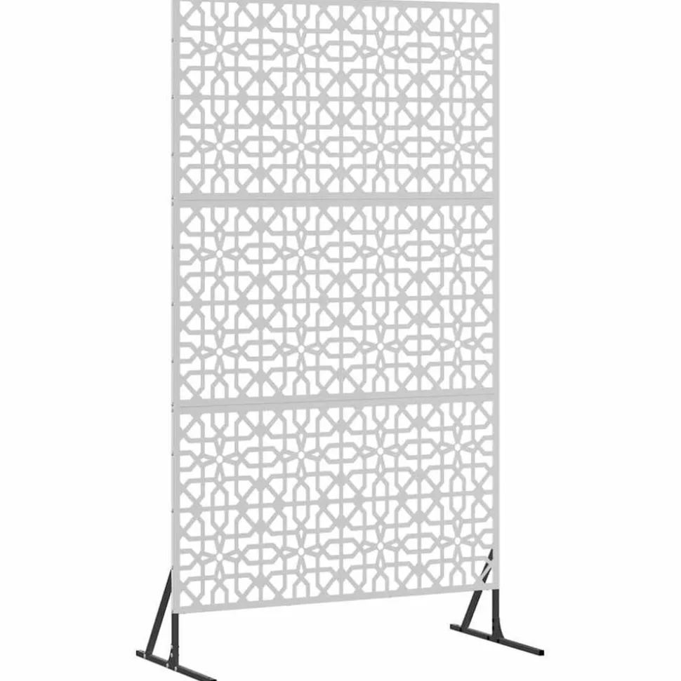 vidaXL Privacyscherm Grijs 100 x 50 x 180 cm Staal