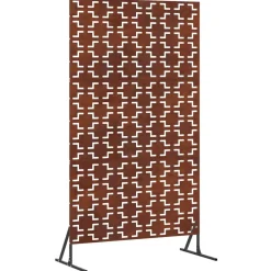 vidaXL Privacyscherm Grijs 100 x 50 x 180 cm Cortenstaal