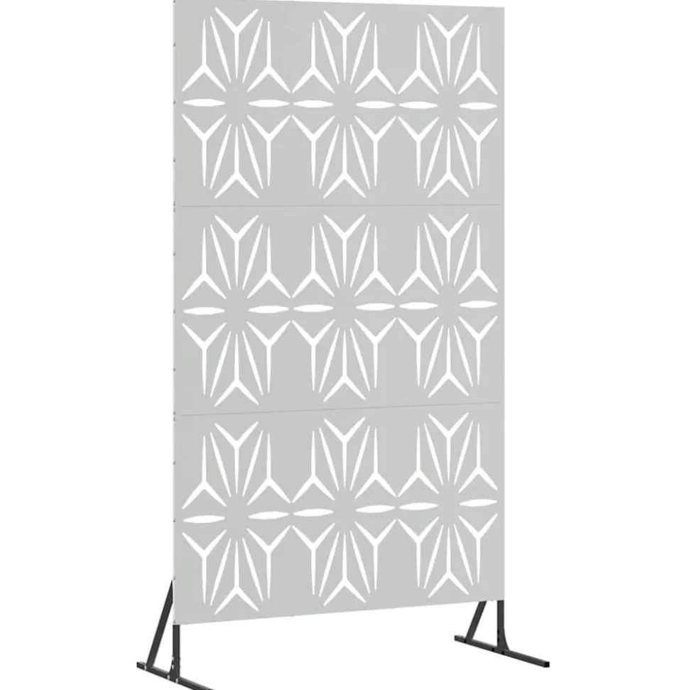 vidaXL Privacyscherm Grijs 100 x 50 x 180 cm Staal
