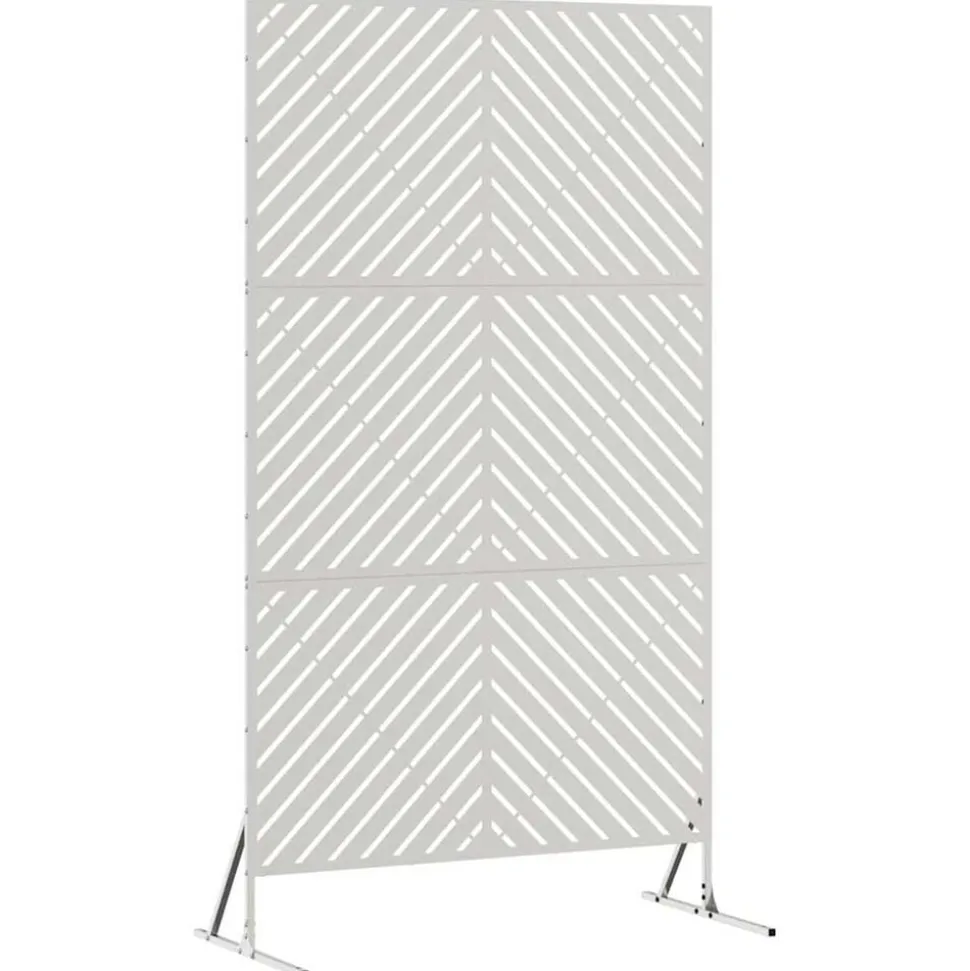 vidaXL Privacyscherm Grijs 100 x 50 x 180 cm Staal