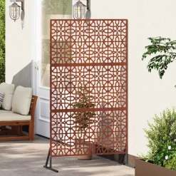 vidaXL Privacyscherm Grijs 100 x 50 x 180 cm Cortenstaal