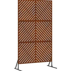 vidaXL Privacyscherm Grijs 100 x 50 x 180 cm Staal