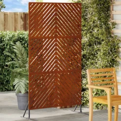 vidaXL Privacyscherm Grijs 100 x 50 x 180 cm Staal