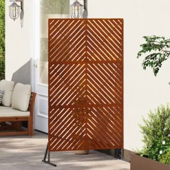 vidaXL Privacyscherm Grijs 100 x 50 x 180 cm Staal