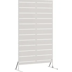 vidaXL Privacyscherm Grijs 100 x 50 x 180 cm Staal