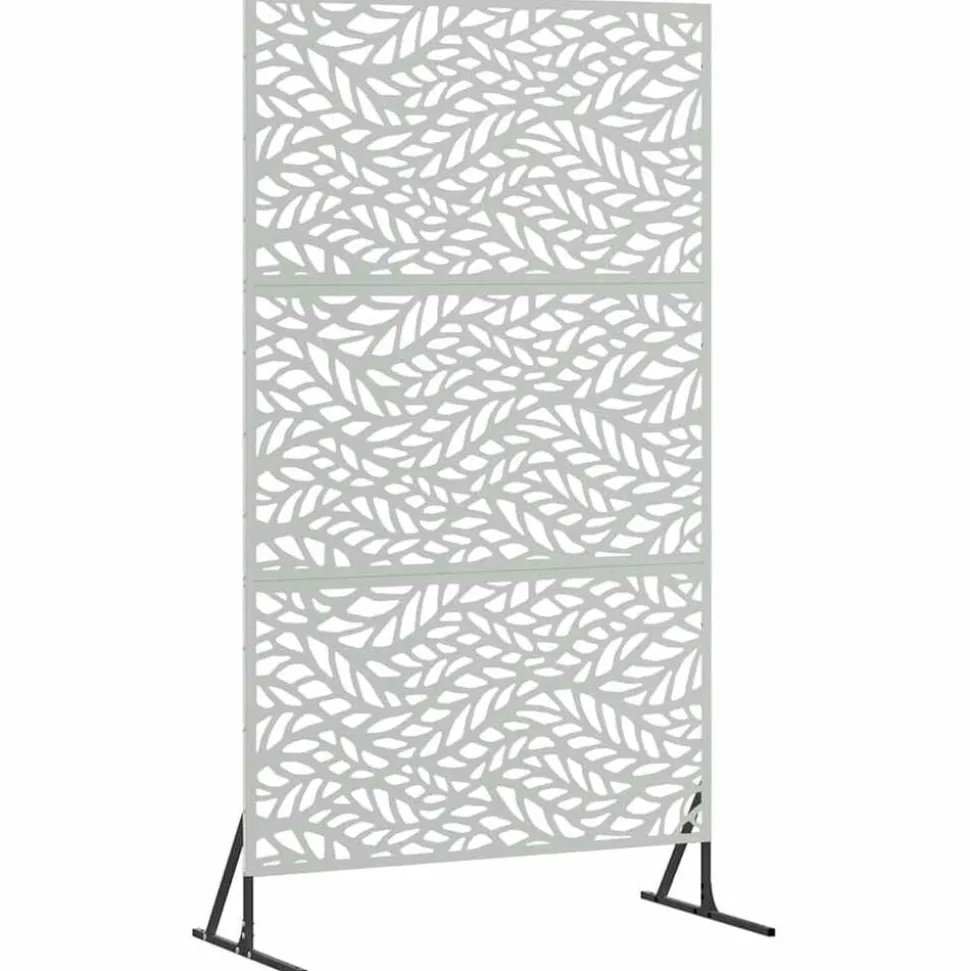 vidaXL Privacyscherm Grijs 100 x 50 x 180 cm Staal