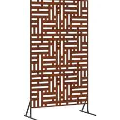 vidaXL Privacyscherm Grijs 100 x 50 x 180 cm Cortenstaal