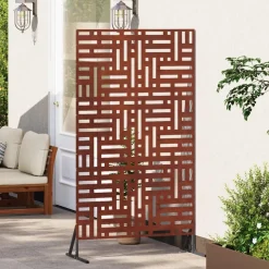 vidaXL Privacyscherm Grijs 100 x 50 x 180 cm Cortenstaal