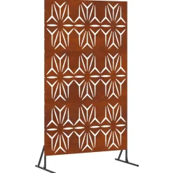 vidaXL Privacyscherm Grijs 100 x 50 x 180 cm Cortenstaal