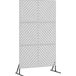 vidaXL Privacyscherm Grijs 100 x 50 x 180 cm Staal
