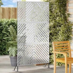 vidaXL Privacyscherm Grijs 100 x 50 x 180 cm Staal