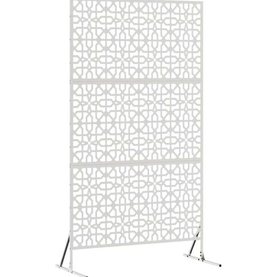 vidaXL Privacyscherm Grijs 100 x 50 x 180 cm Staal