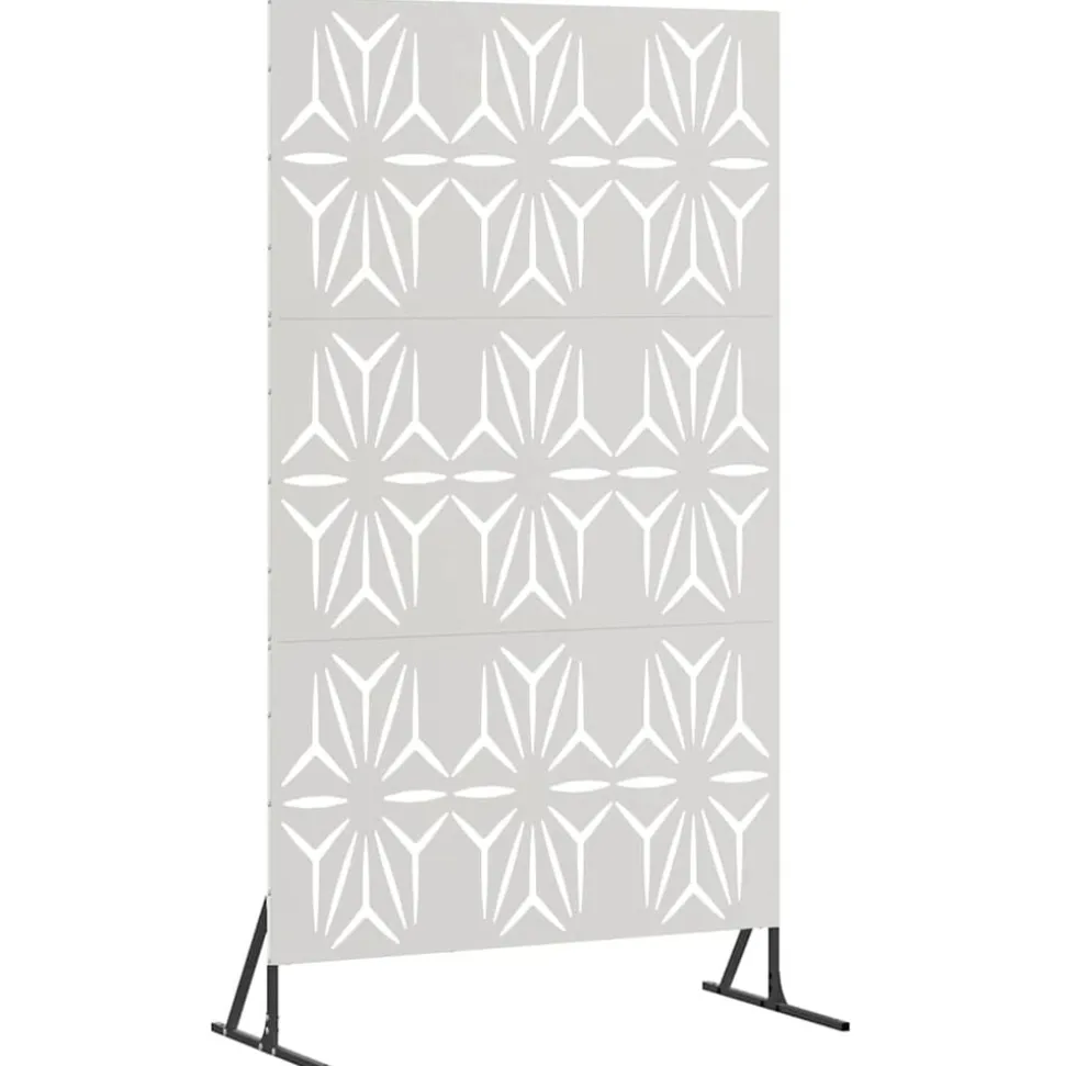 vidaXL Privacyscherm Grijs 100 x 50 x 180 cm Staal