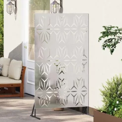vidaXL Privacyscherm Grijs 100 x 50 x 180 cm Staal