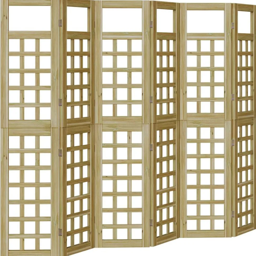 vidaXL Privacyscherm Honingbruin 240 x 180 cm Massief Vurenhout