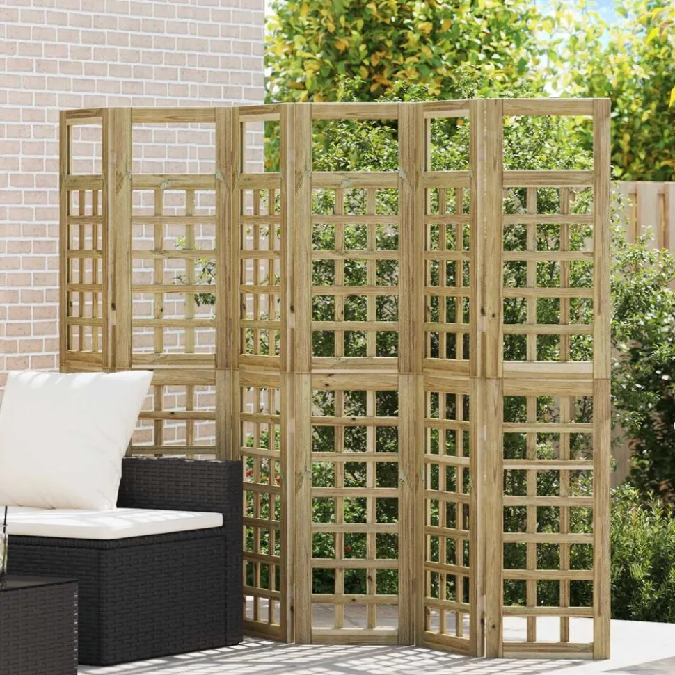 vidaXL Privacyscherm Honingbruin 240 x 180 cm Massief Vurenhout