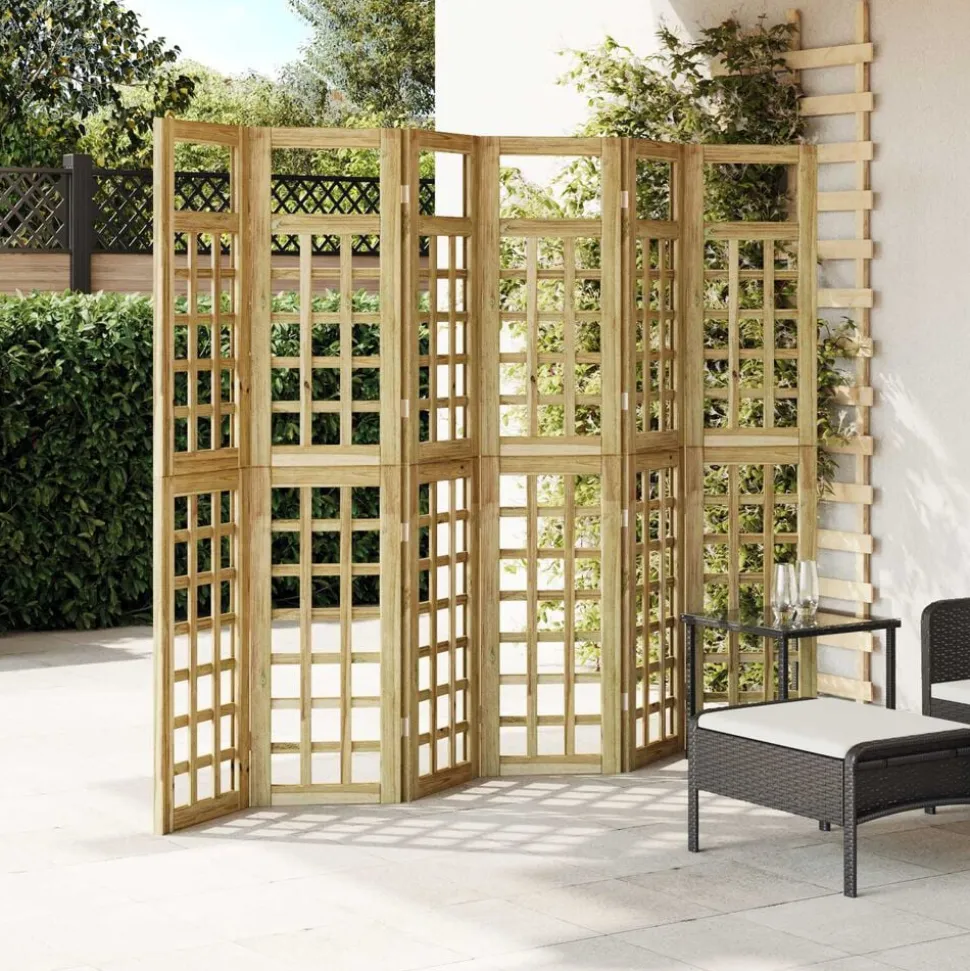 vidaXL Privacyscherm Honingbruin 240 x 180 cm Massief Vurenhout