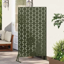 vidaXL Privacyscherm Olijfgroen 100 x 50 x 180 cm Staal