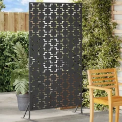 vidaXL Privacyscherm Zwart 100 x 50 x 180 cm Staal