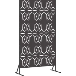vidaXL Privacyscherm Zwart 100 x 50 x 180 cm Staal