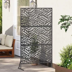 vidaXL Privacyscherm Zwart 100 x 50 x 180 cm Staal