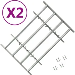 vidaXL Raambeveiligingen verstelbaar 2 st 1000-1500 mm