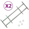 vidaXL Raambeveiligingen verstelbaar 2 st 700-1050 mm