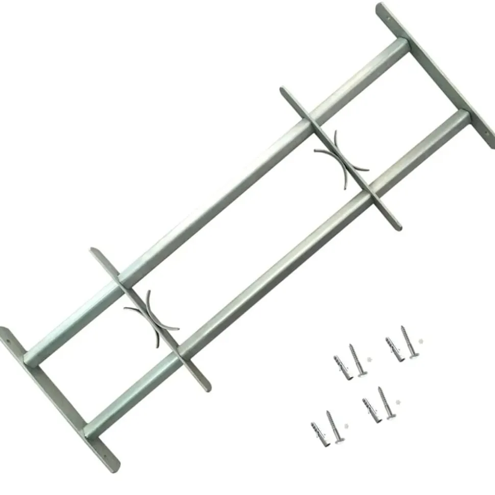 vidaXL Raambeveiligingen verstelbaar 2 st 700-1050 mm