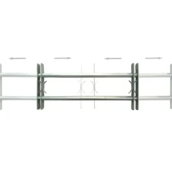 vidaXL Raambeveiligingen verstelbaar 2 st 700-1050 mm