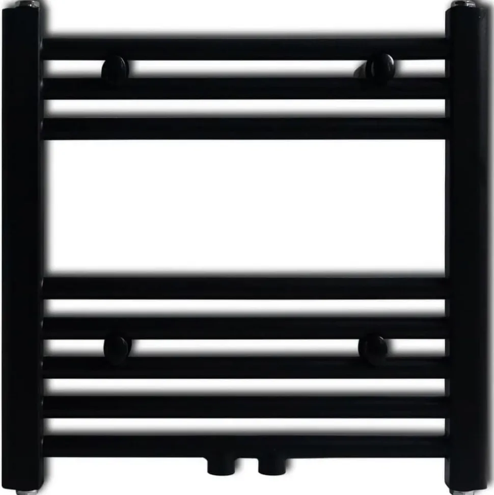 vidaXL Radiator / handdoekenrek recht 480x480 mm zwart