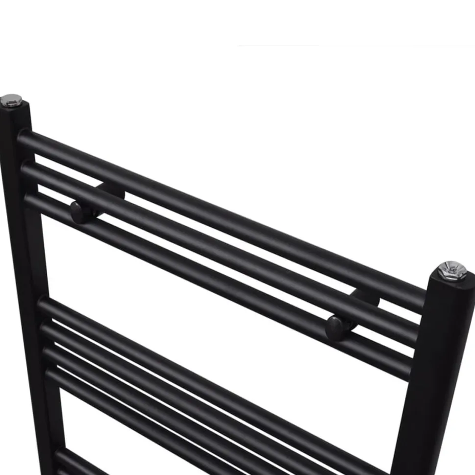 vidaXL Radiator / handdoekenrek recht 480x480 mm zwart