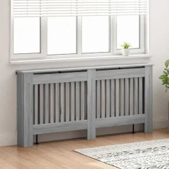 vidaXL Radiatorafdekking Grijs Sonoma 172 x 19 x 81,5 cm Bewerkt hout
