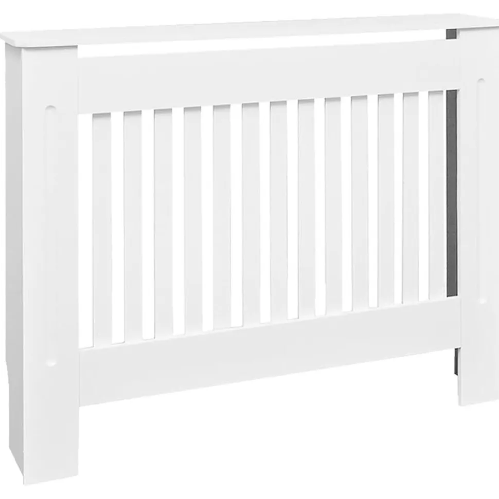 vidaXL Radiatorombouw 112 cm MDF wit