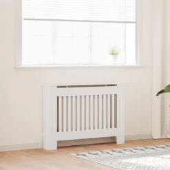 vidaXL Radiatorombouw 112 cm MDF wit