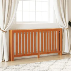 vidaXL Radiatorombouw 169x19x84 cm massief grenenhout wasbruin