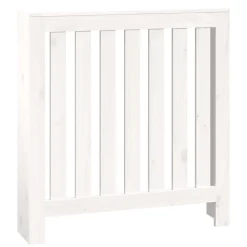 vidaXL Radiatorombouw 79,5x19x84 cm massief grenenhout wit