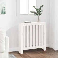 vidaXL Radiatorombouw 79,5x19x84 cm massief grenenhout wit