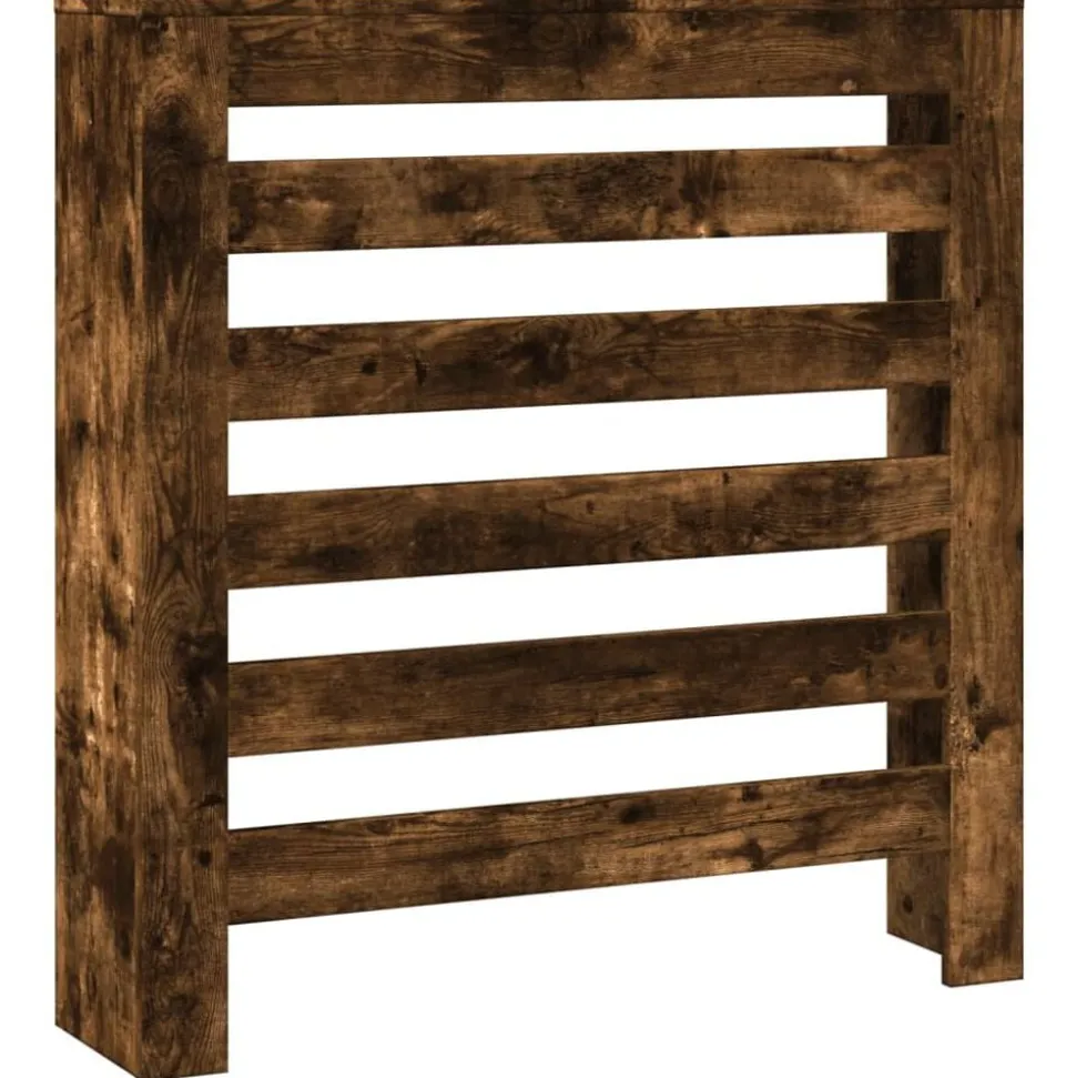 vidaXL Radiatorombouw 78x20x82 cm bewerkt hout gerookt eikenkleurig