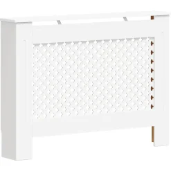 vidaXL Radiatorombouw 112x19x81,5 cm MDF wit